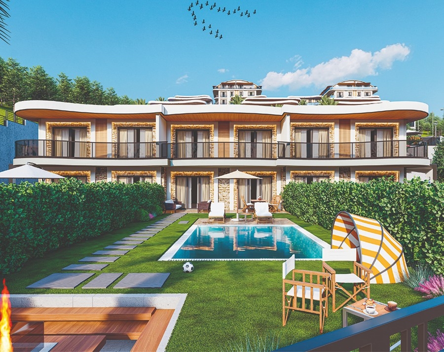 Lyxig 4+1 Villa med havs- och bergsutsikt, Alanya - Kargicak