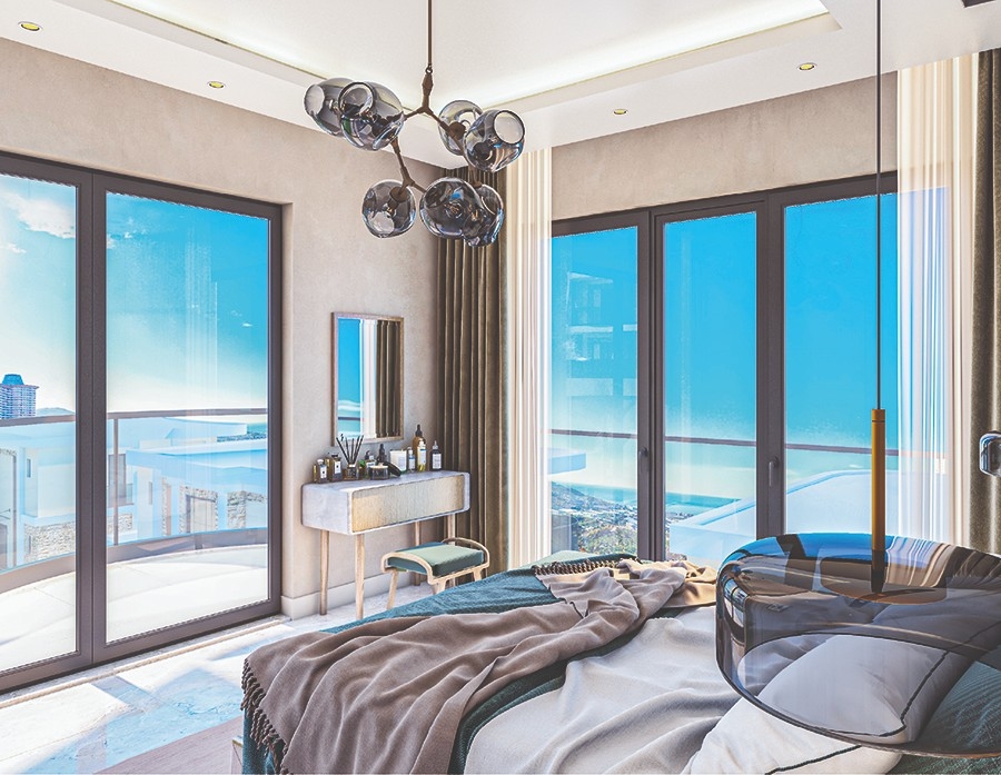 Lyxig 4+1 Villa med havs- och bergsutsikt, Alanya - Kargicak
