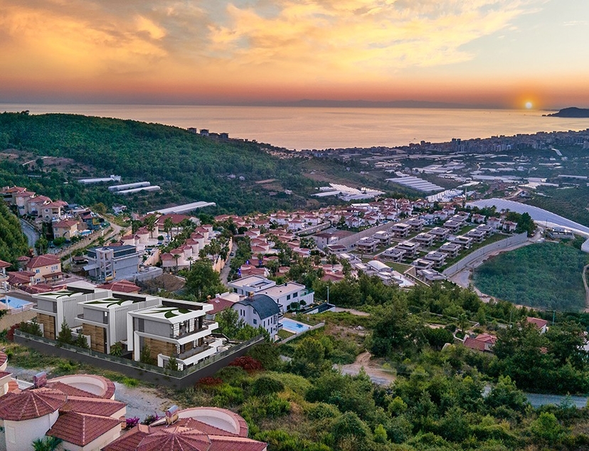 Luxury villa with sea and landscape view coming soon in Alanya