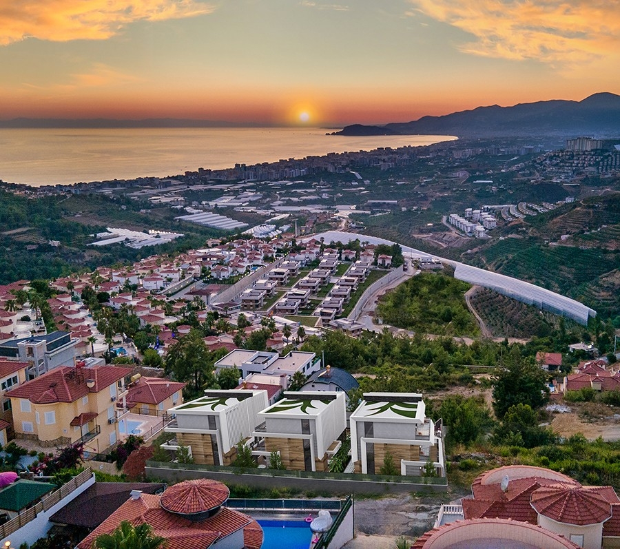 Luxury villa with sea and landscape view coming soon in Alanya