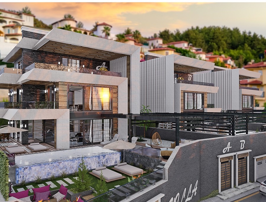 Luxury villa with sea and landscape view coming soon in Alanya
