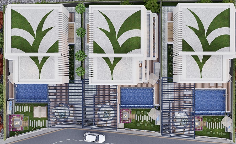 Luxury villa with sea and landscape view coming soon in Alanya