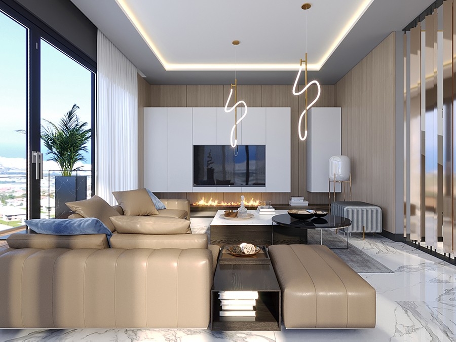 Luxury villa with sea and landscape view coming soon in Alanya