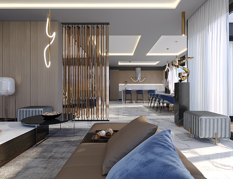 Luxury villa with sea and landscape view coming soon in Alanya