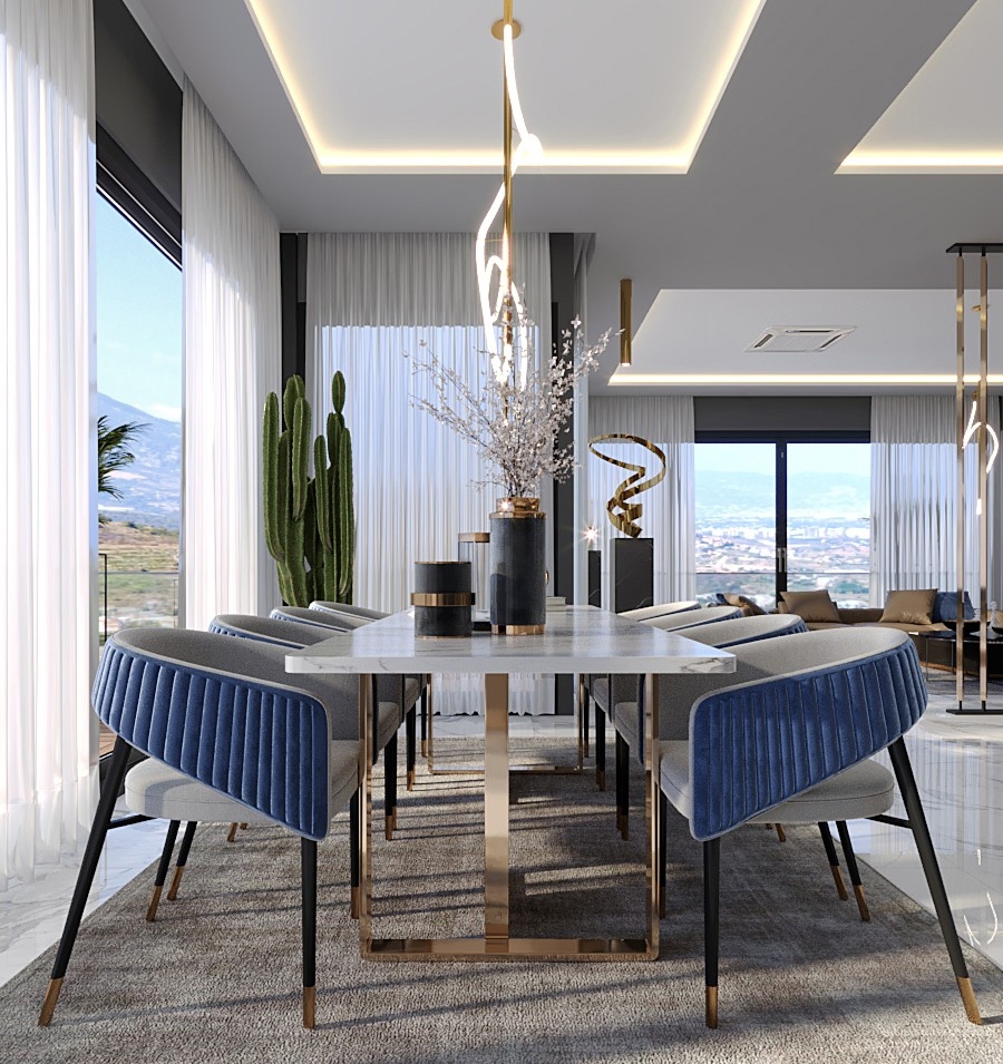 Luxury villa with sea and landscape view coming soon in Alanya