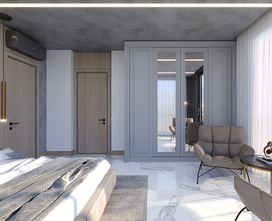 Luxury villa with sea and landscape view coming soon in Alanya