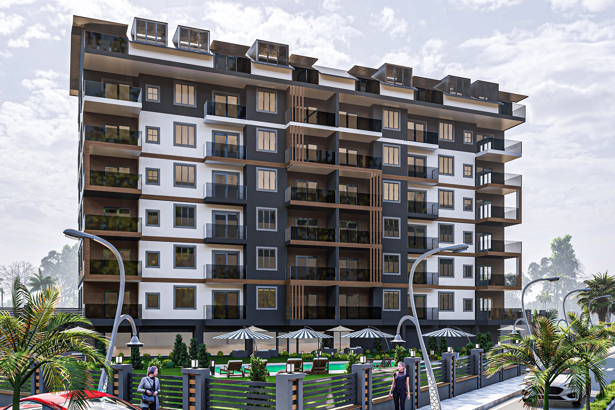 Modern 1+1 Apartment with Mountain Views, Alanya - Gazipasa