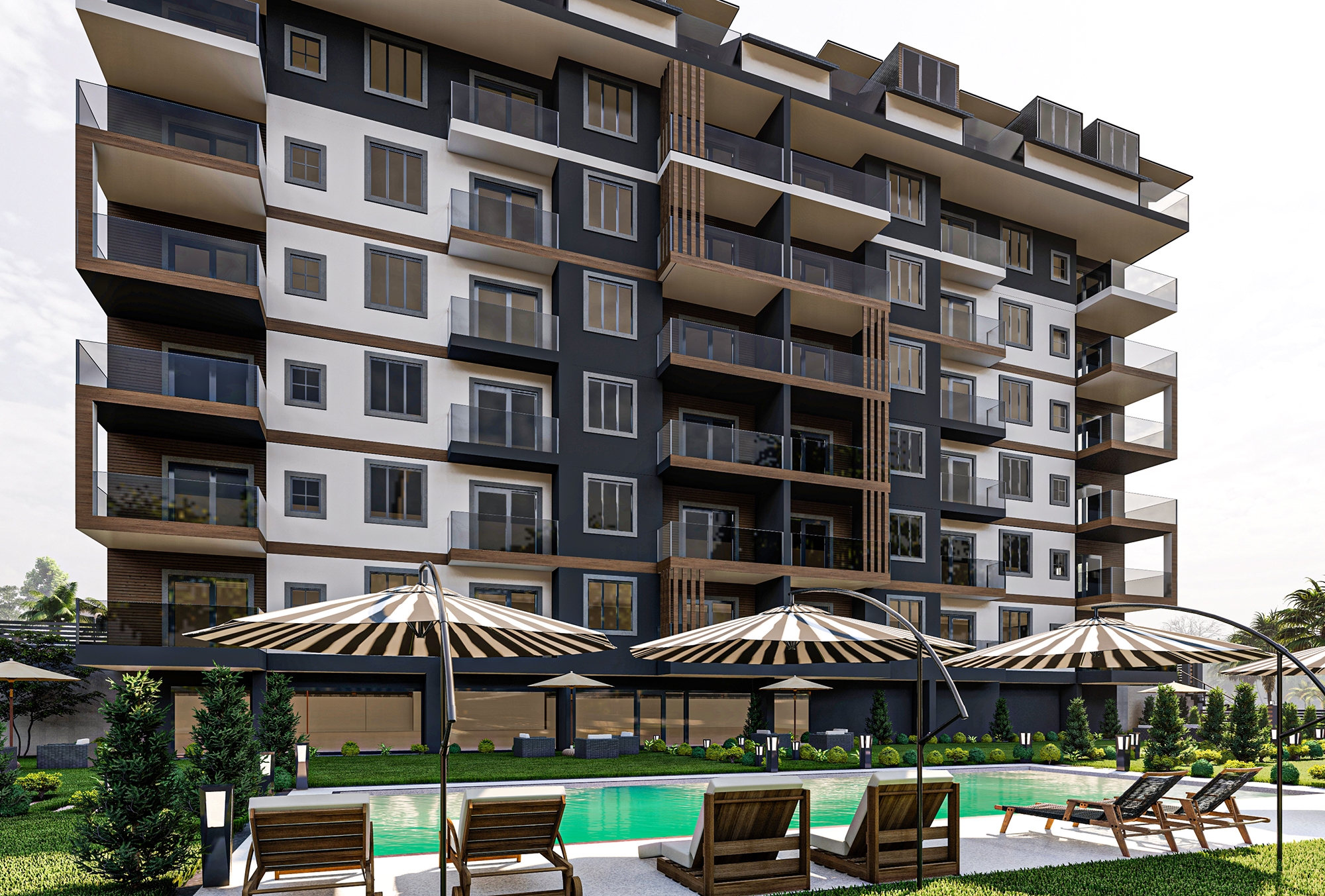 Modern 1+1 Apartment with Mountain Views, Alanya - Gazipasa