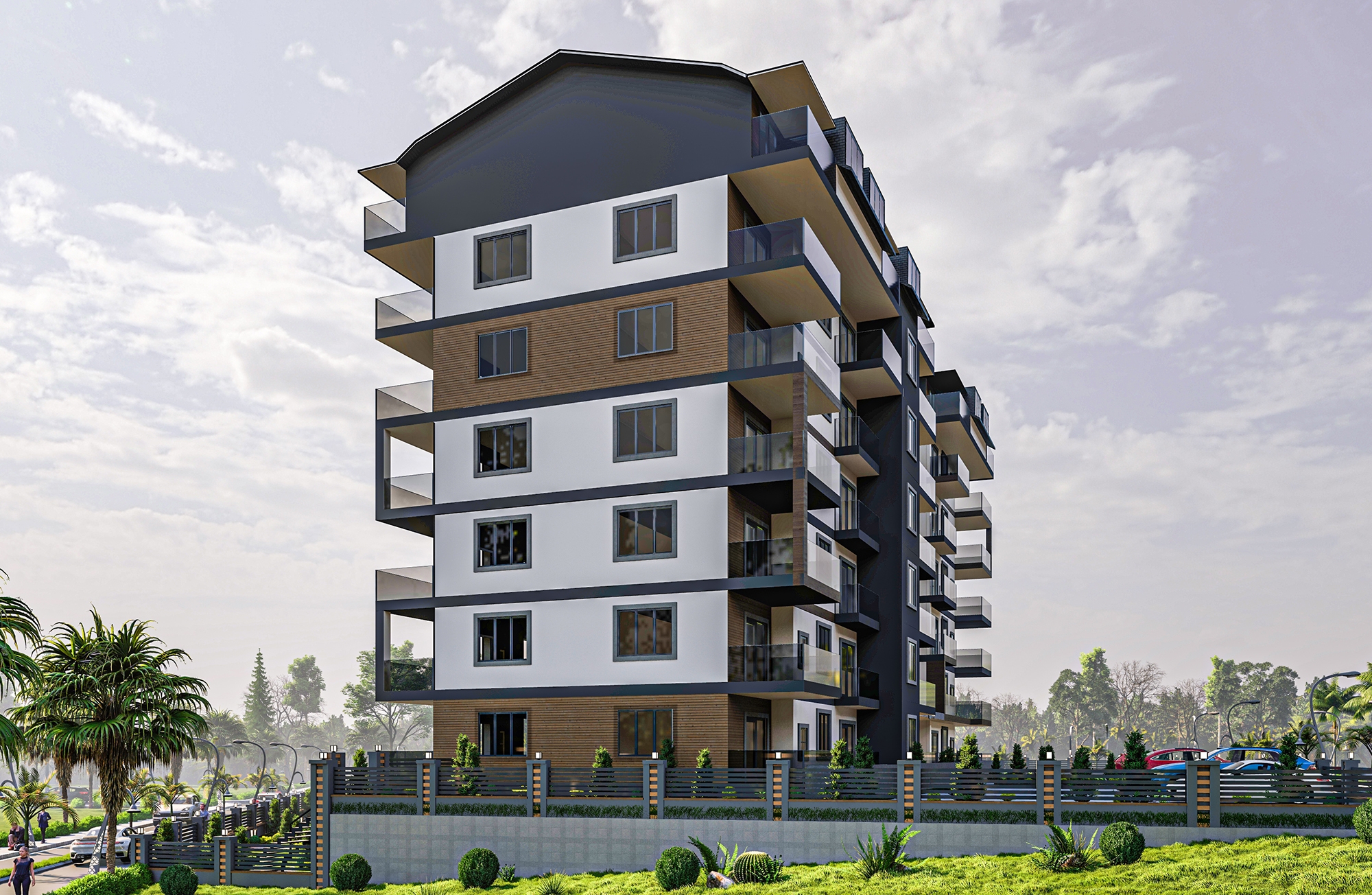 Modern 1+1 Apartment with Mountain Views, Alanya - Gazipasa