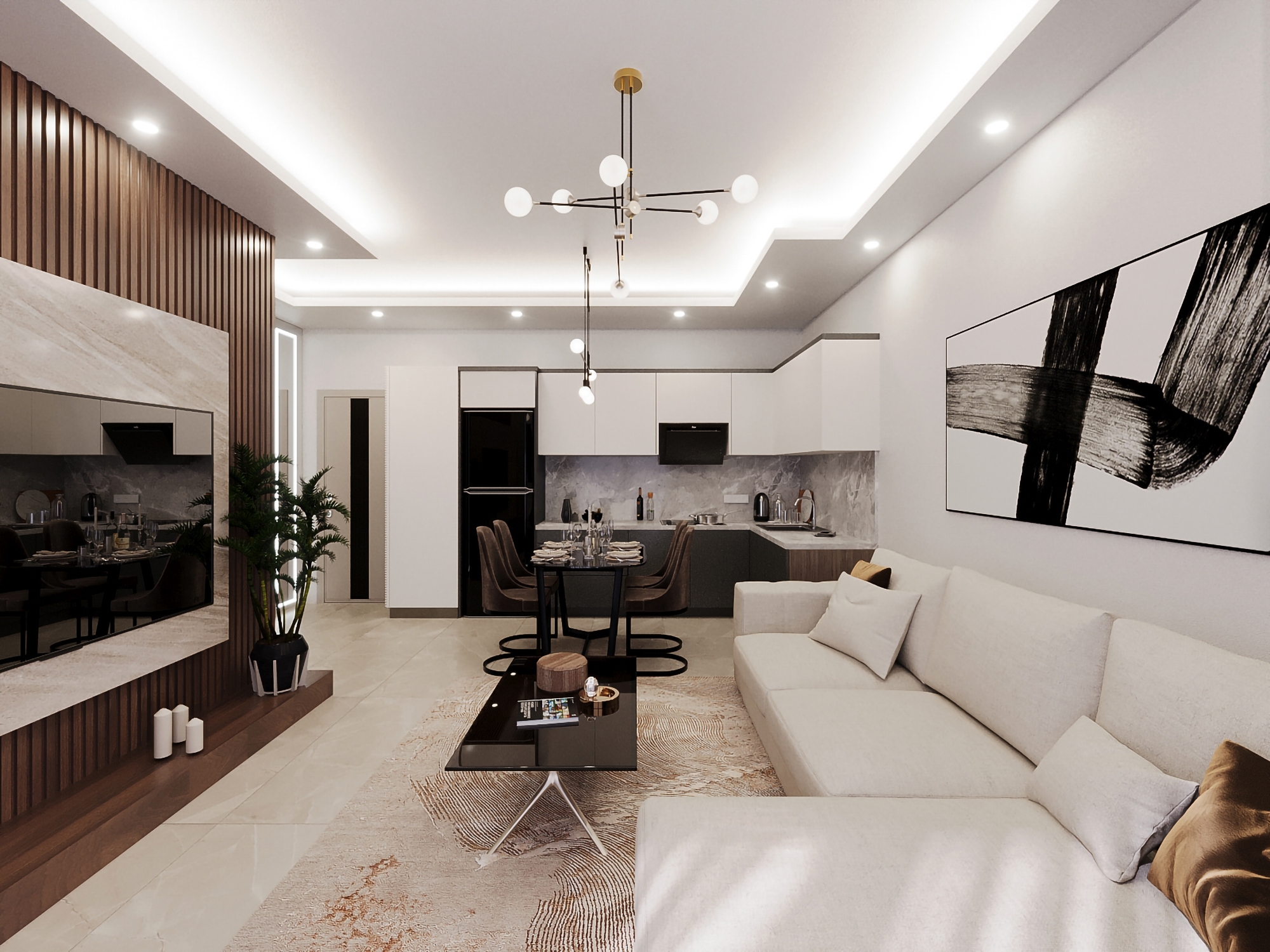 Modern 1+1 Apartment with Mountain Views, Alanya - Gazipasa