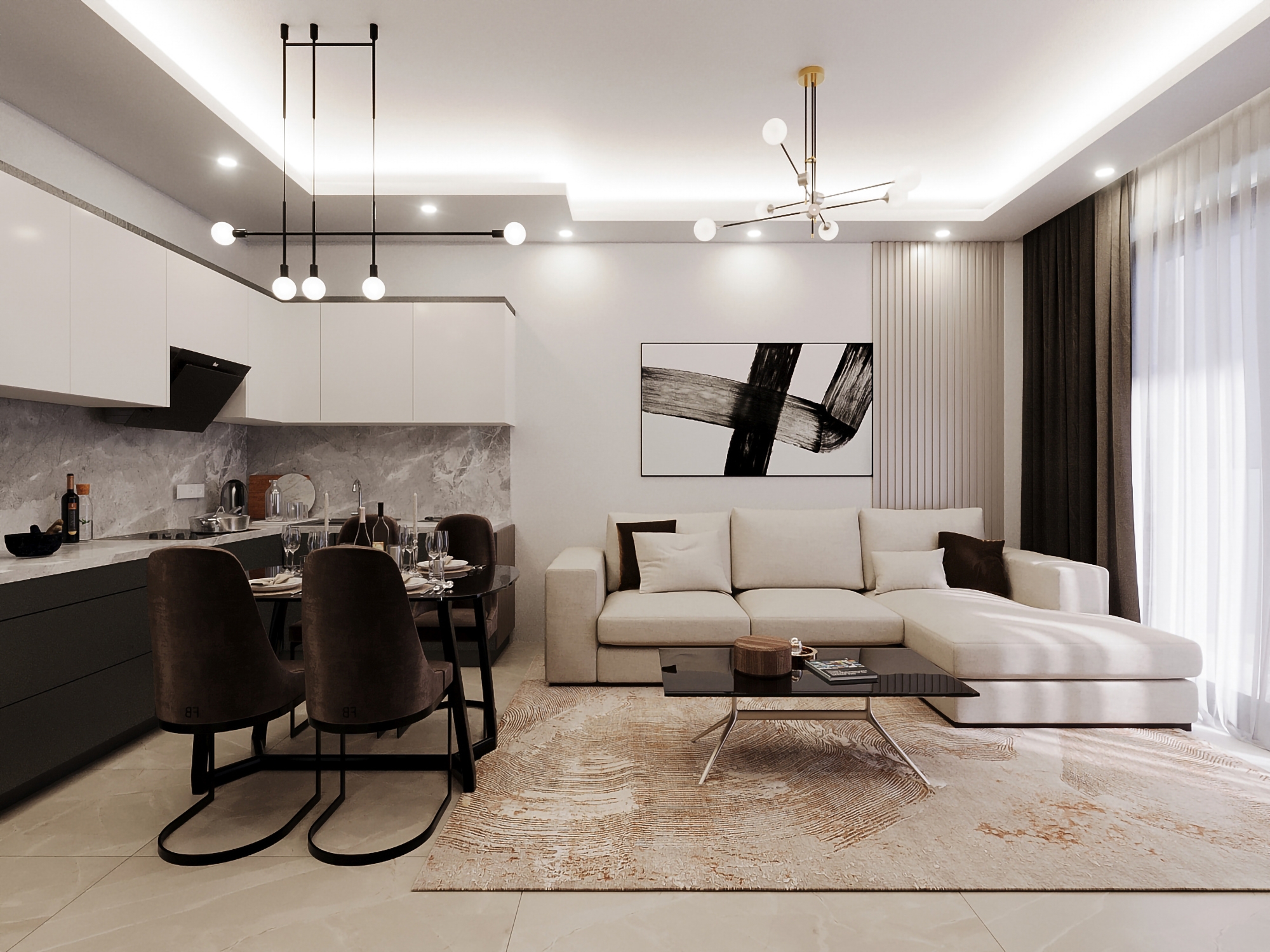 Modern 1+1 Apartment with Mountain Views, Alanya - Gazipasa