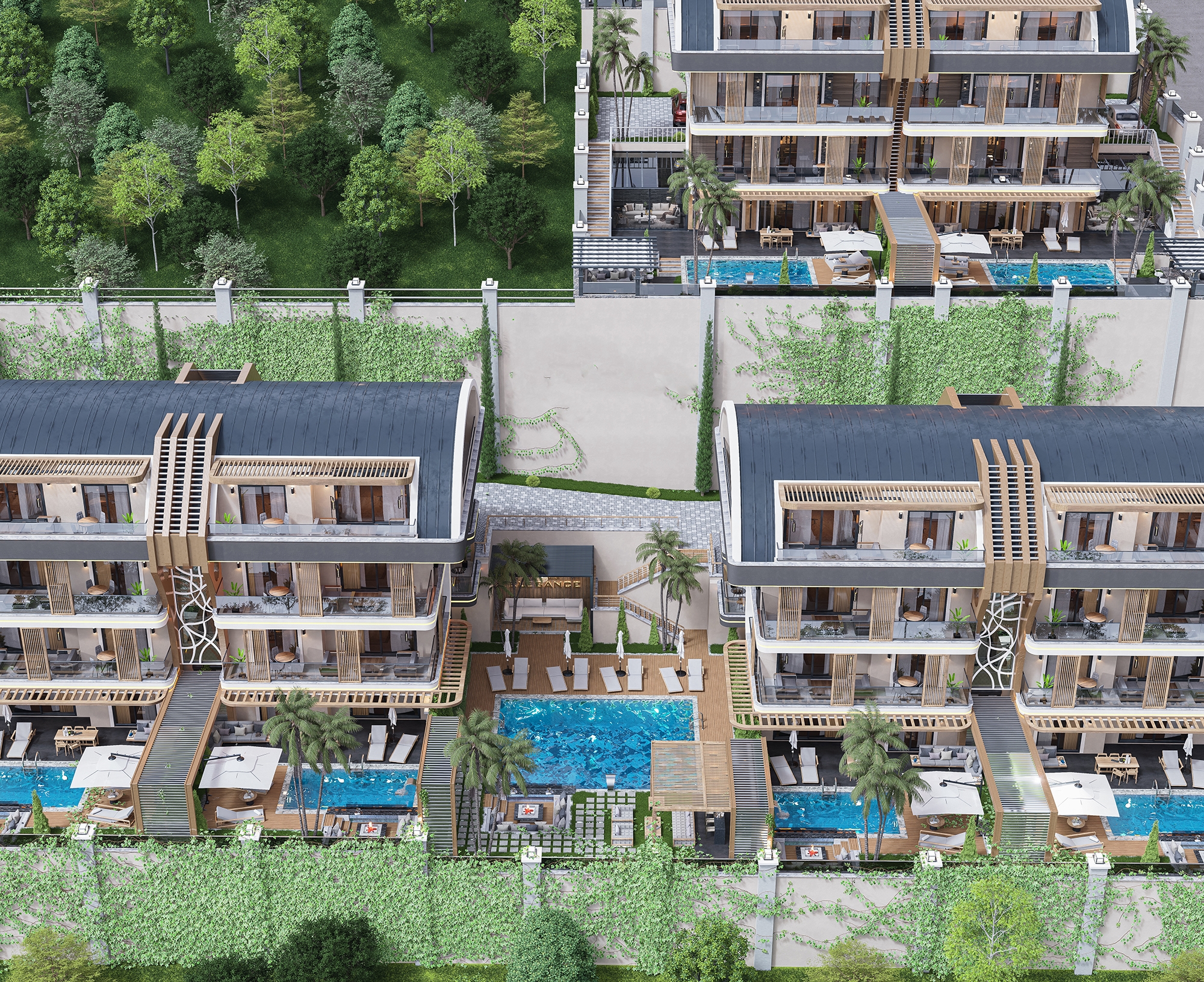 Luksus 4+1 Villa med Hav, Borg og Bjergudsigt i Alanya Tepe