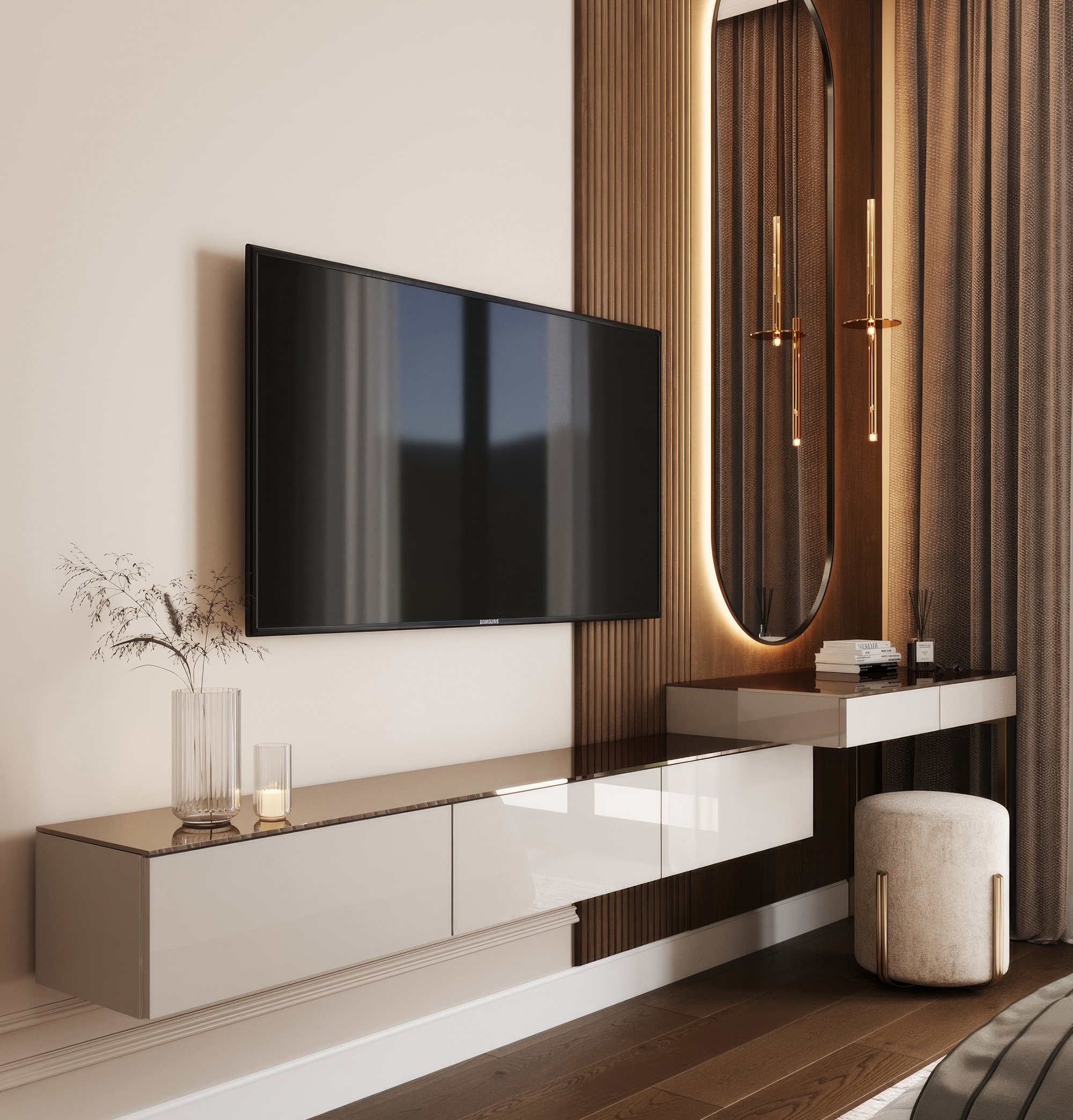 Luksus 4+1 Villa med Hav, Borg og Bjergudsigt i Alanya Tepe