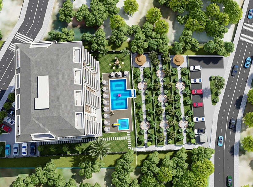 Luxury 1+1 Apartment with Mountain View in Payallar