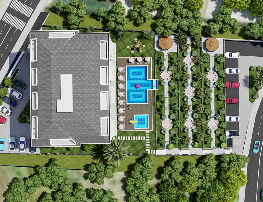Luxury 1+1 Apartment with Mountain View in Payallar