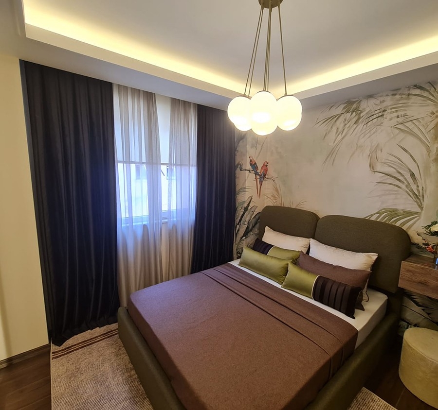 Spacious 2+1 Apartment in Alanya City Center with Mountain View