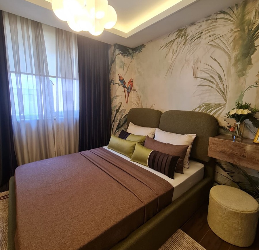 Spacious 2+1 Apartment in Alanya City Center with Mountain View