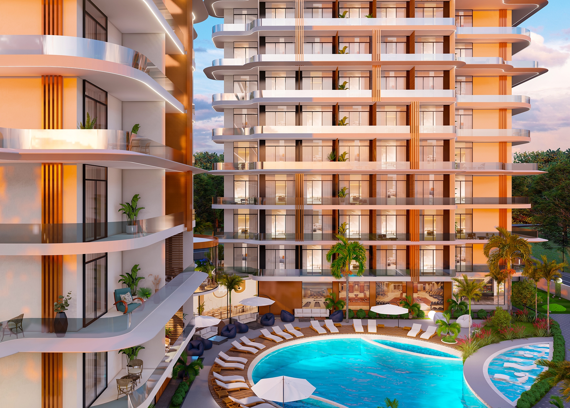 Luxury 1+0 Apartment with Castle and Mountain Views in Payallar, Alanya