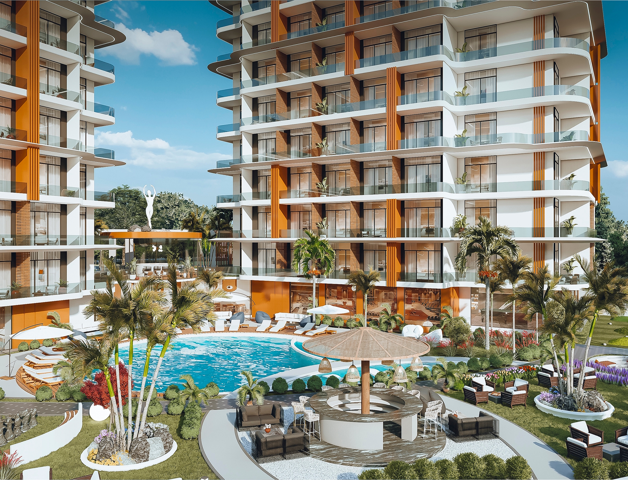Luxury 1+0 Apartment with Castle and Mountain Views in Payallar, Alanya