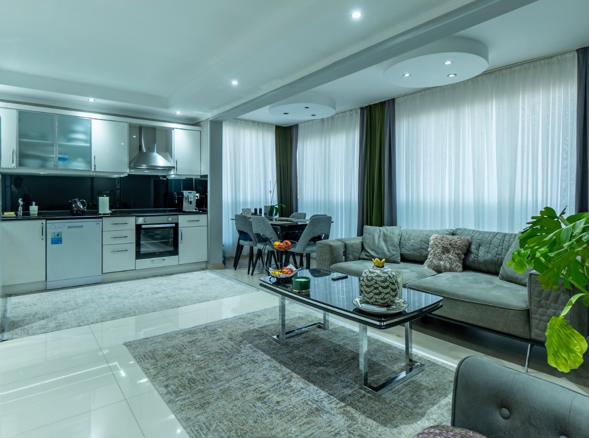 Luxuriöses 2+1 Penthouse mit Bergblick im Zentrum von Alanya