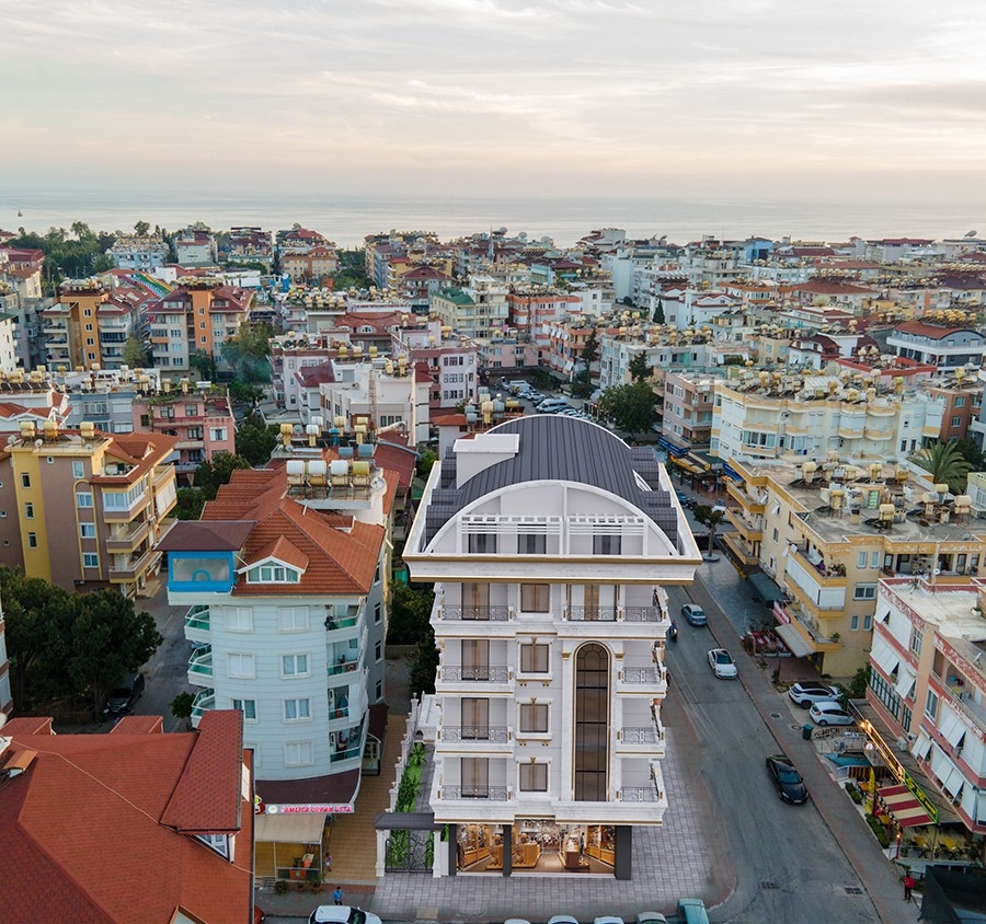 Luxury 1+1 Apartment with Mountain View, Alanya Center