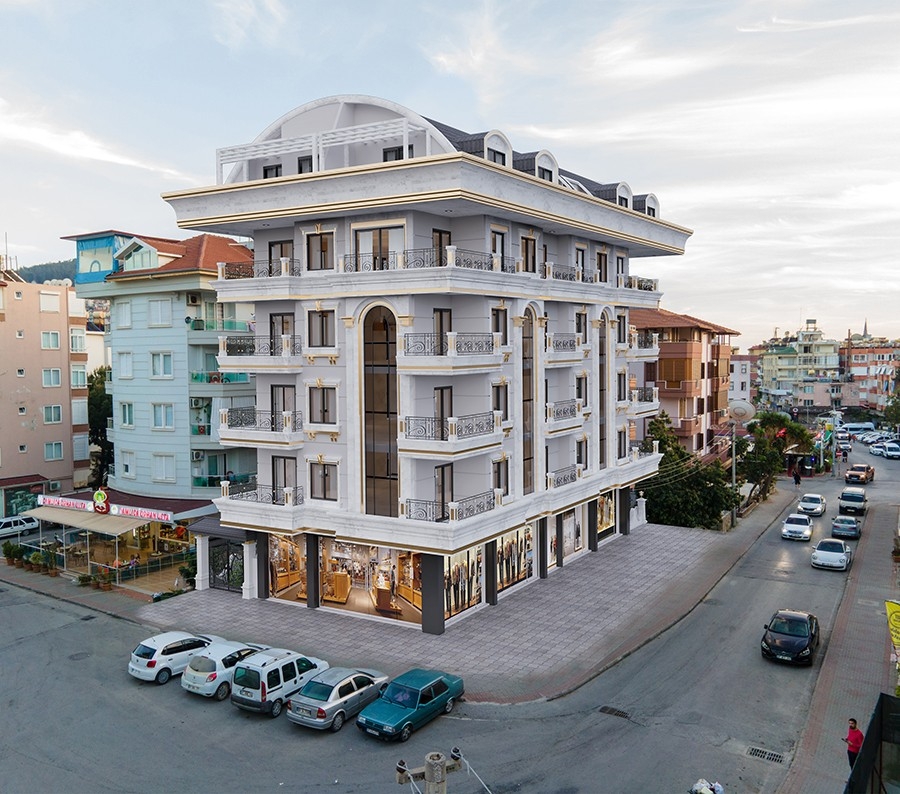 Luxury 1+1 Apartment with Mountain View, Alanya Center