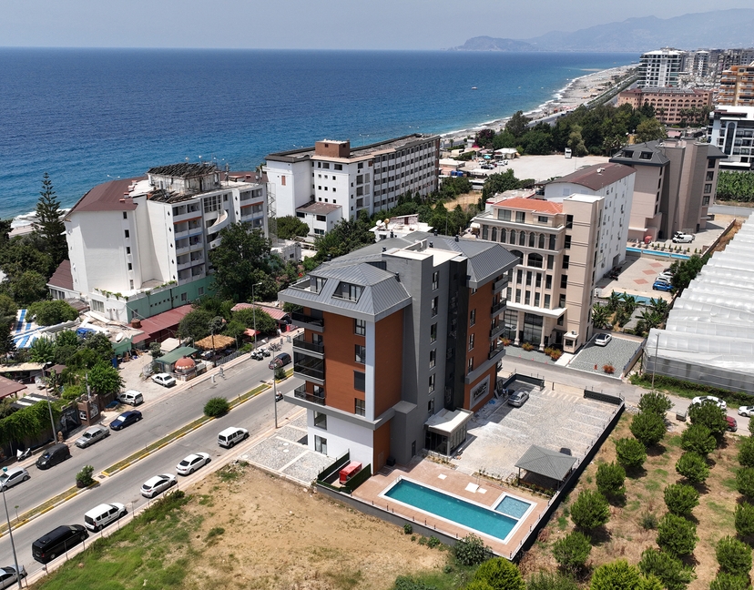 Luxuriöses 1+1 Apartment mit Meerblick und Bergblick, Alanya - Kargicak