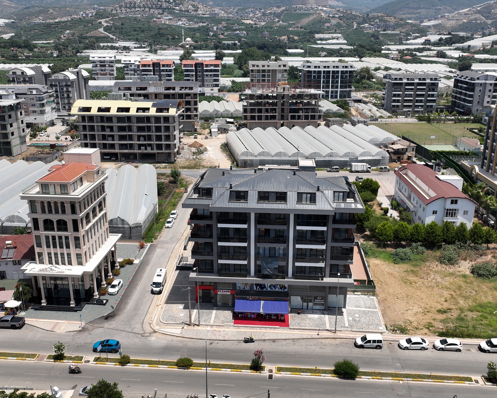Luxuriöses 1+1 Apartment mit Meerblick und Bergblick, Alanya - Kargicak
