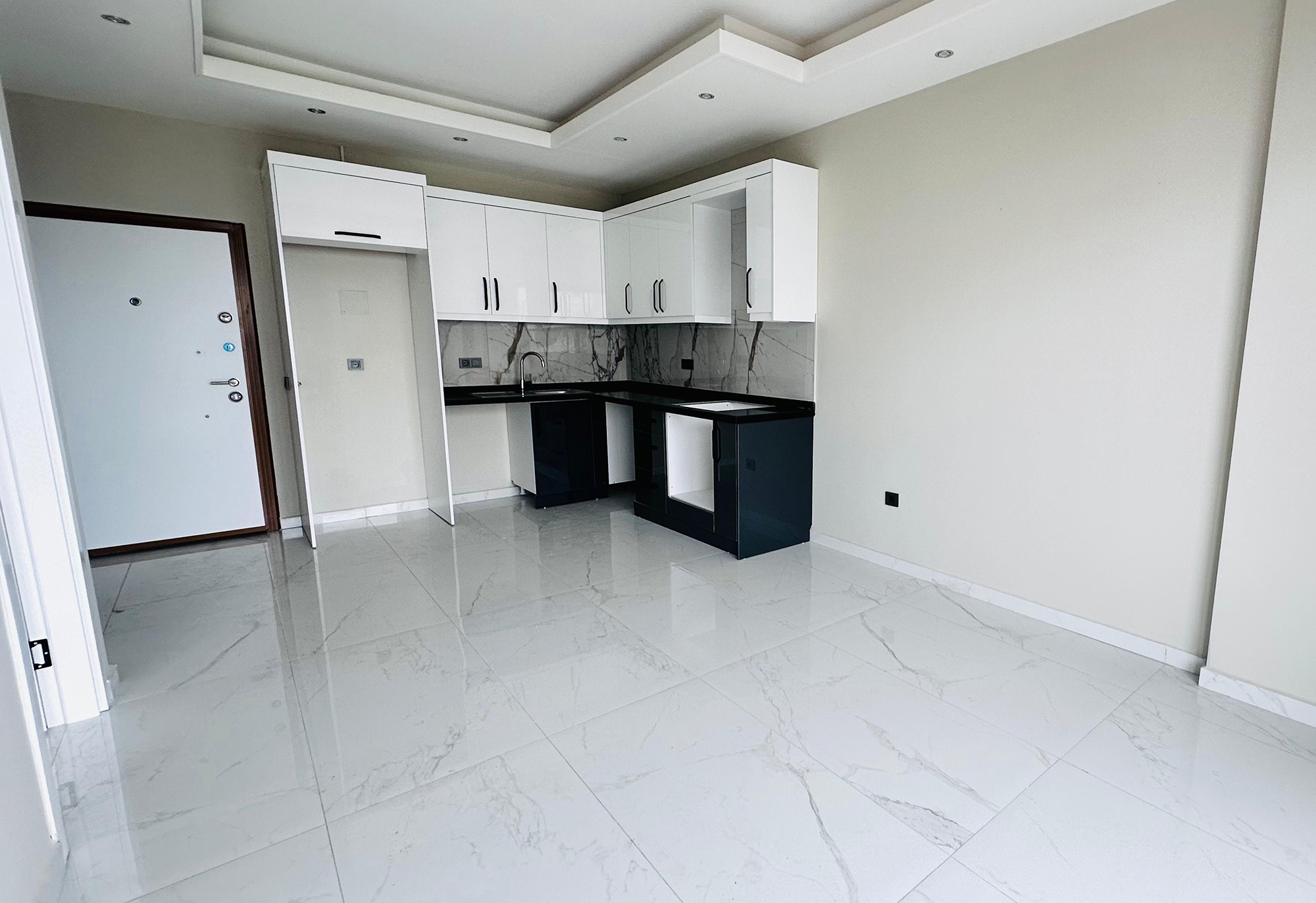 Luxuriöses 1+1 Apartment mit Meerblick und Bergblick, Alanya - Kargicak
