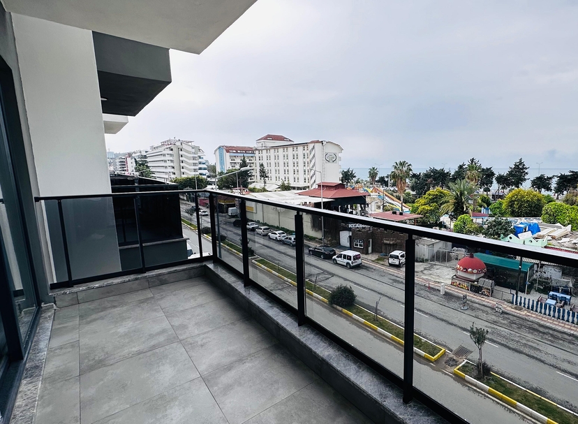 Luxuriöses 1+1 Apartment mit Meerblick und Bergblick, Alanya - Kargicak