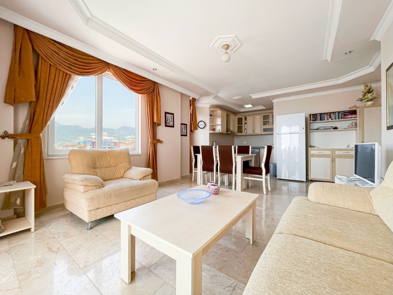 Stunning 2+1 Apartment with Sea and Castle Views, Alanya Tosmur