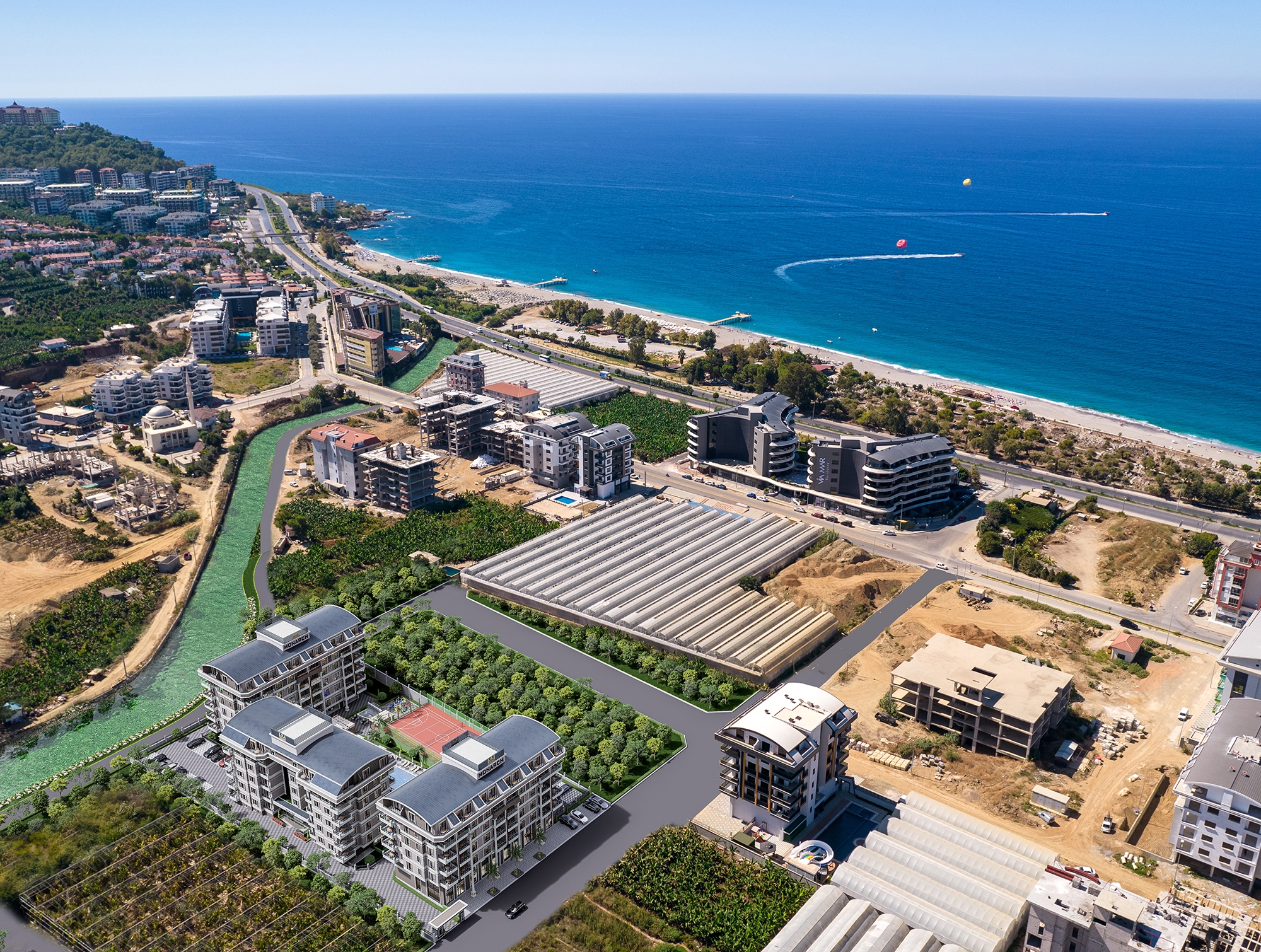 Luxury 1+1 Apartment with Sea and Mountain Views in Kargicak