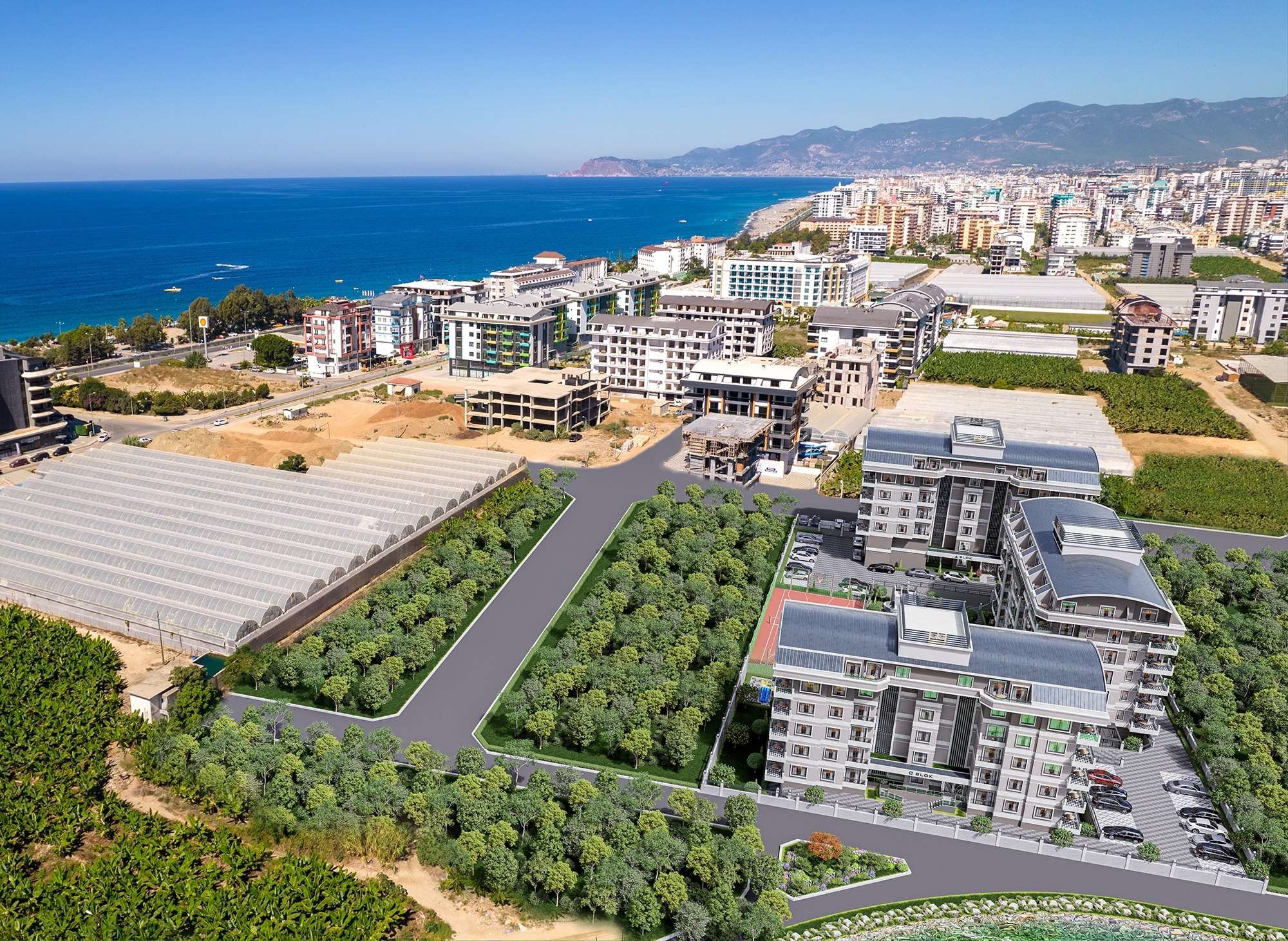 Luxury 1+1 Apartment with Sea and Mountain Views in Kargicak