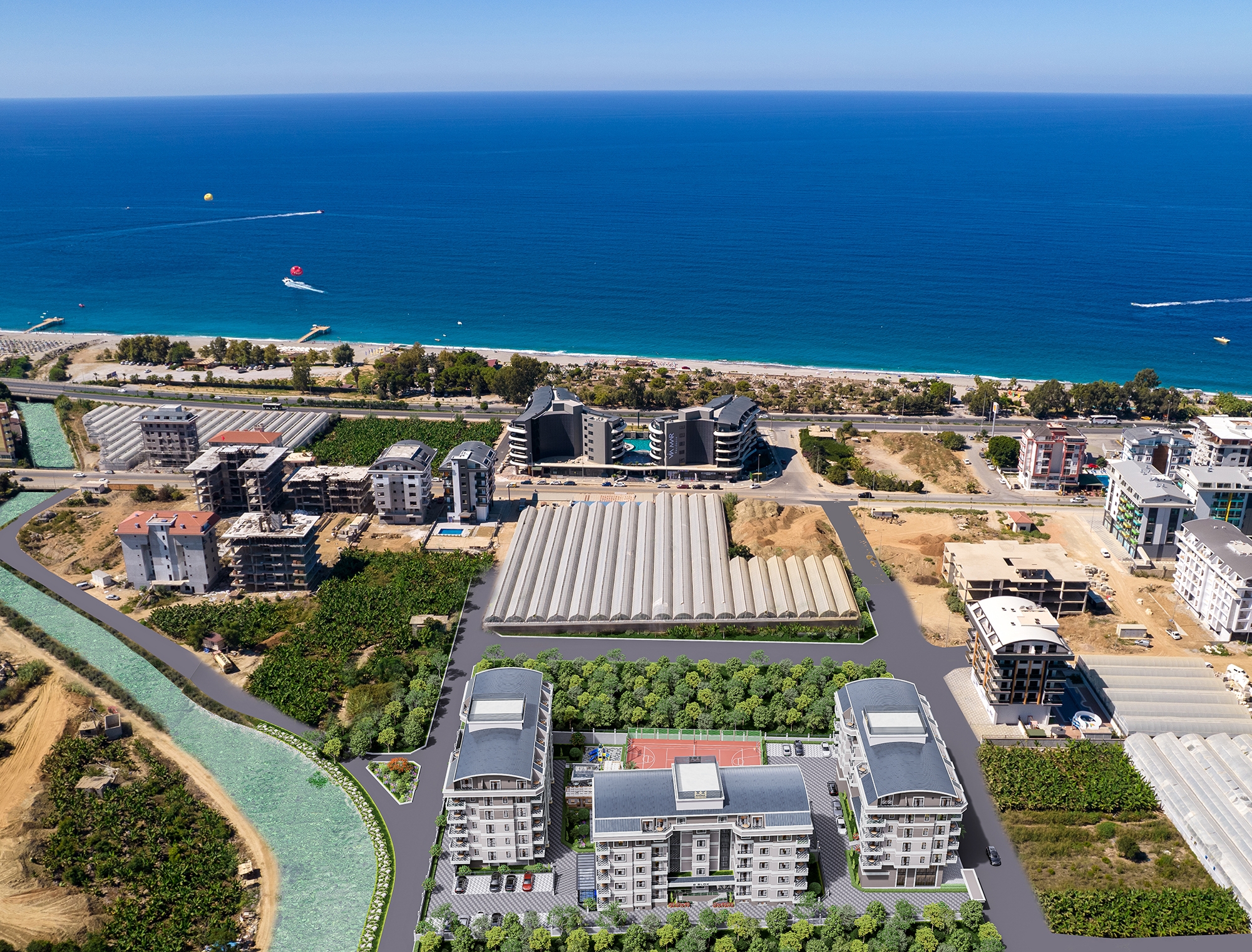 Luxury 1+1 Apartment with Sea and Mountain Views in Kargicak