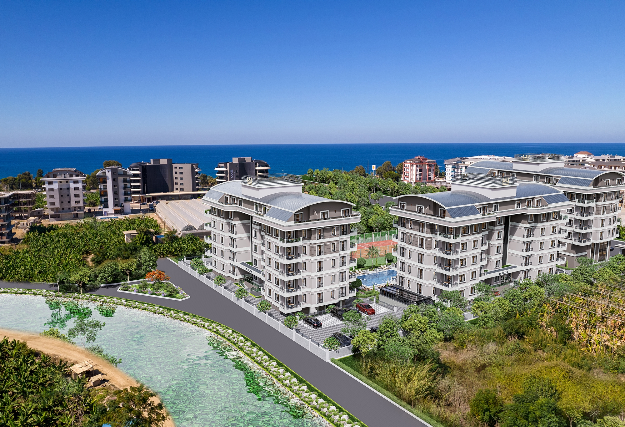 Luxury 1+1 Apartment with Sea and Mountain Views in Kargicak