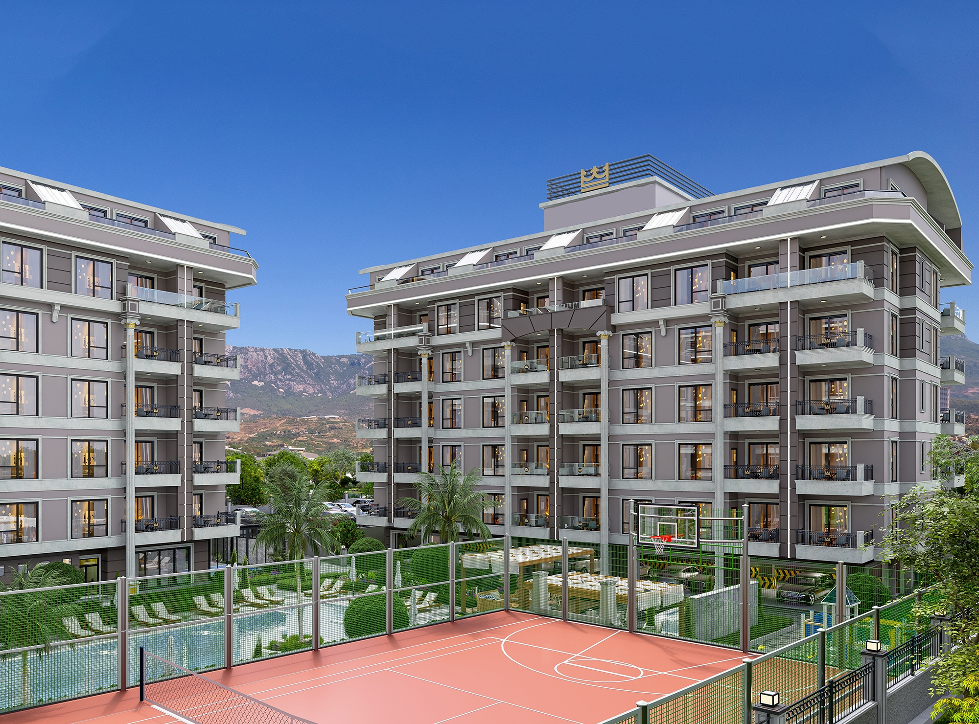 Luxury 1+1 Apartment with Sea and Mountain Views in Kargicak