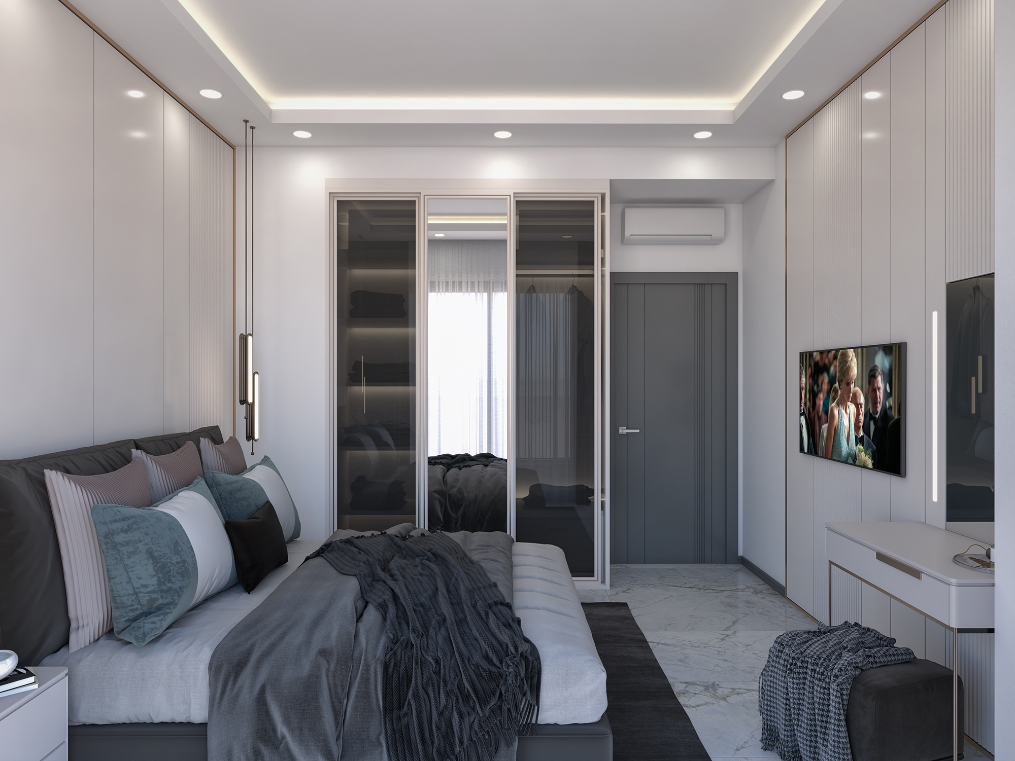 Luxury 1+1 Apartment with Sea and Mountain Views in Kargicak