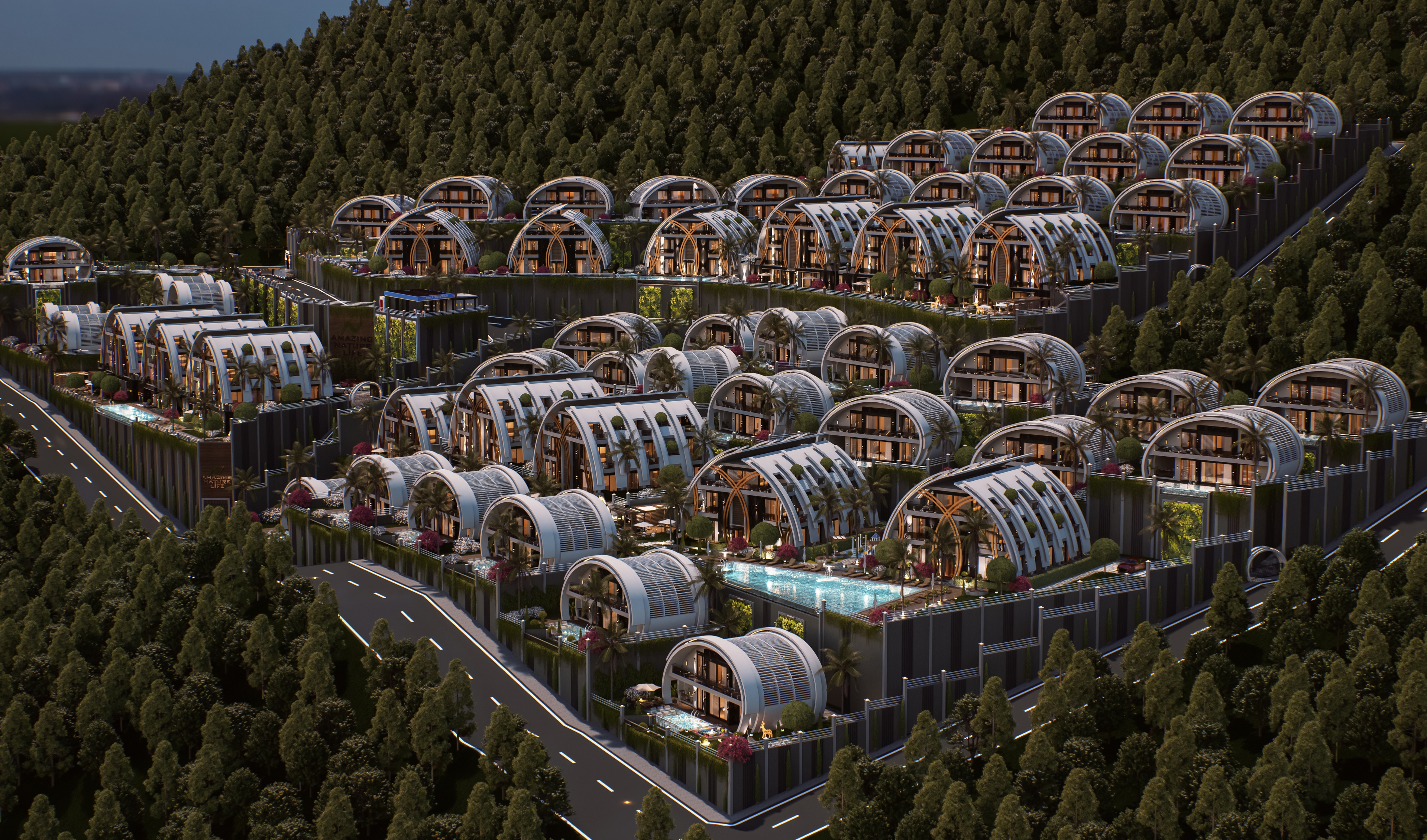 Luksus 3+1 Villa med Hav- og Bjergudsigt, Alanya - Kargicak