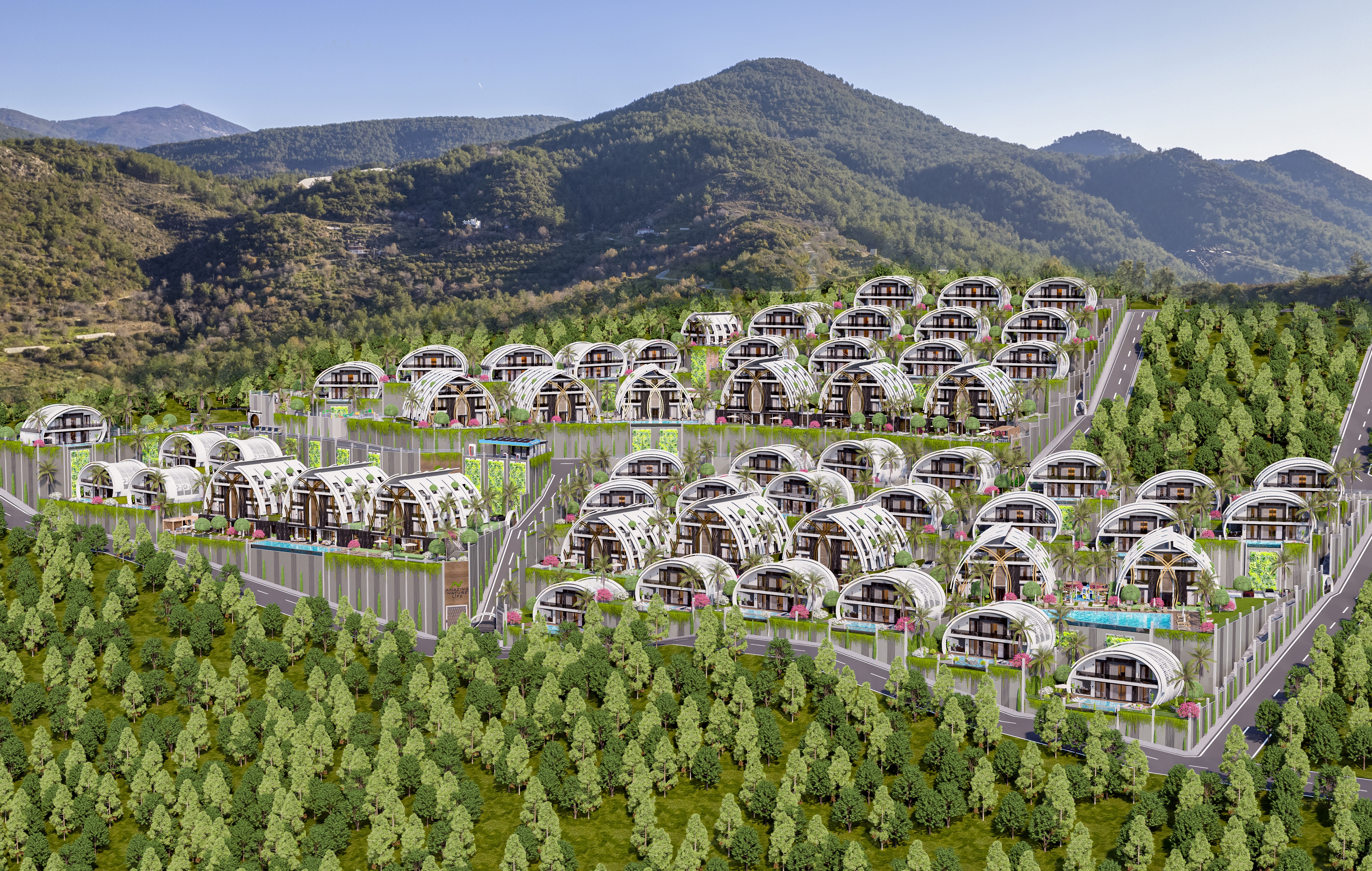 Luksus 3+1 Villa med Hav- og Bjergudsigt, Alanya - Kargicak