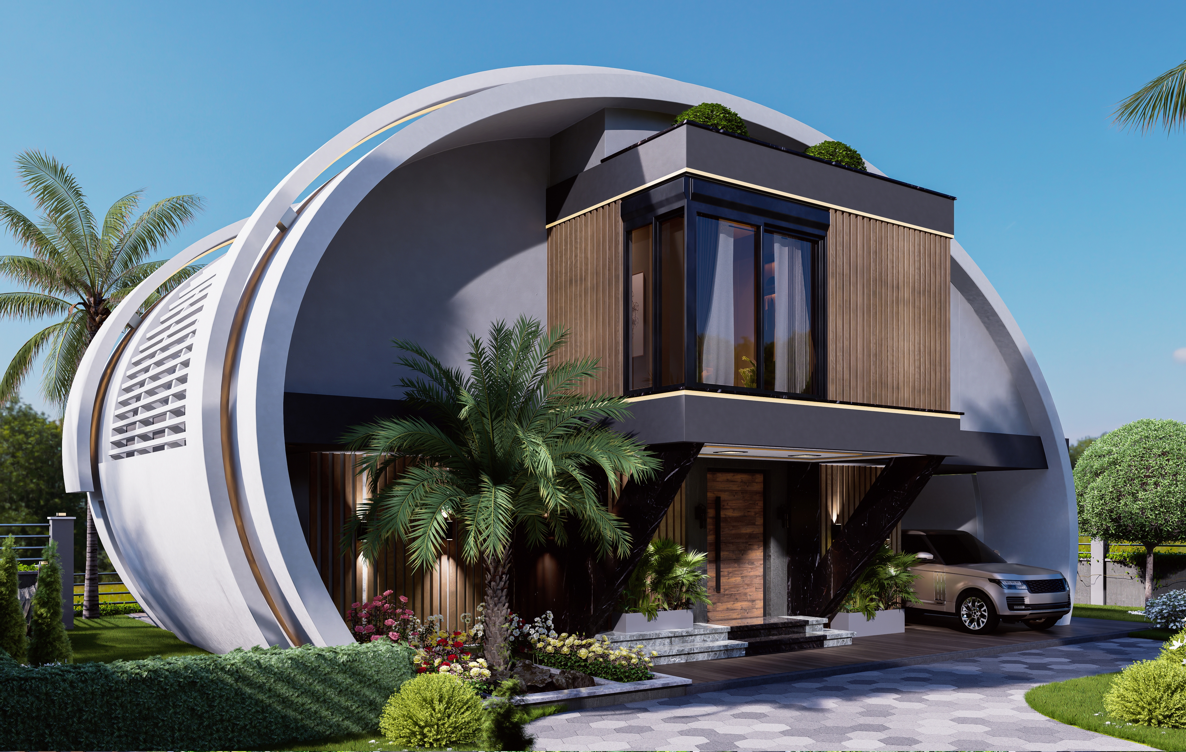Luksus 3+1 Villa med Hav- og Bjergudsigt, Alanya - Kargicak