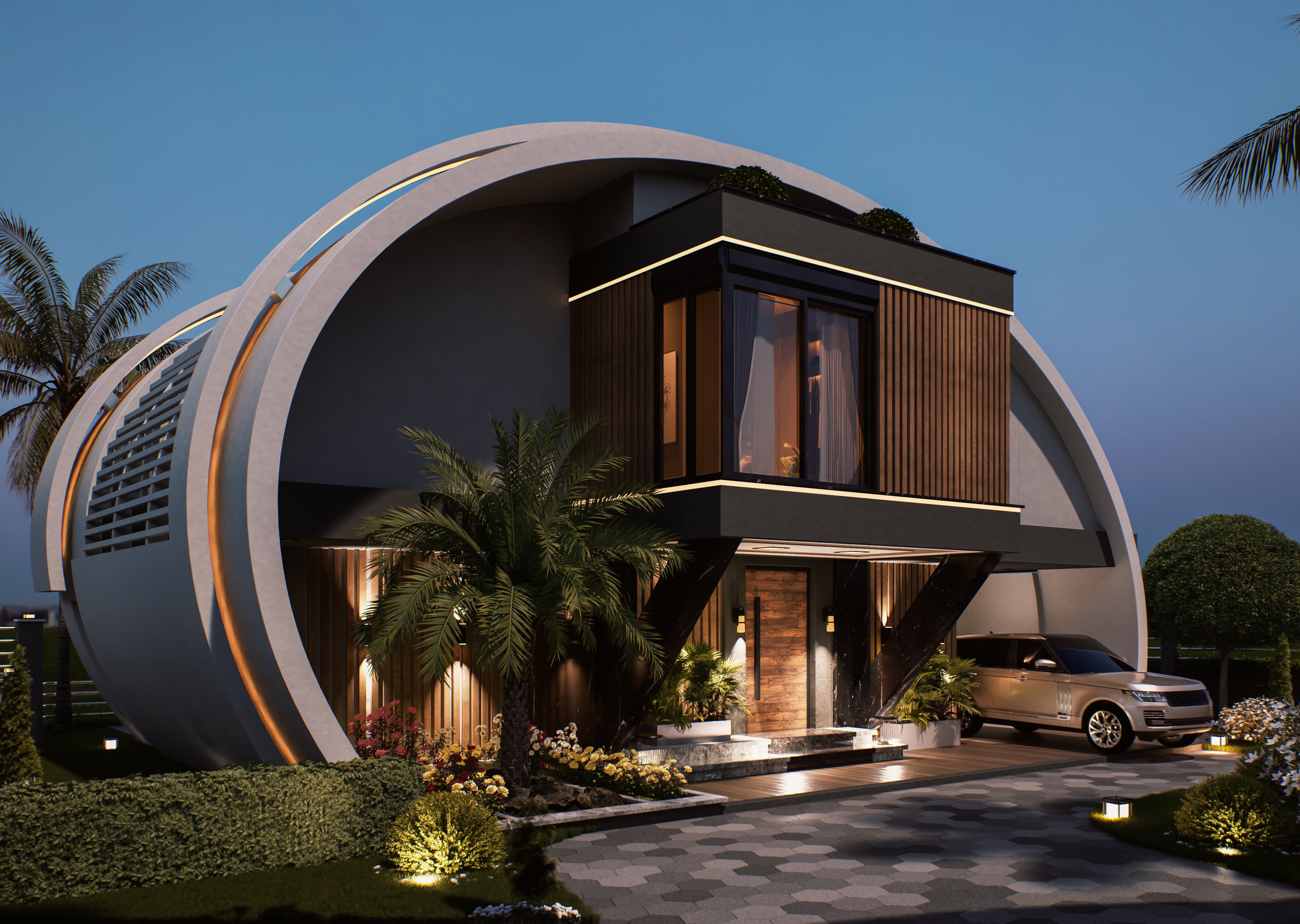 Luksus 3+1 Villa med Hav- og Bjergudsigt, Alanya - Kargicak