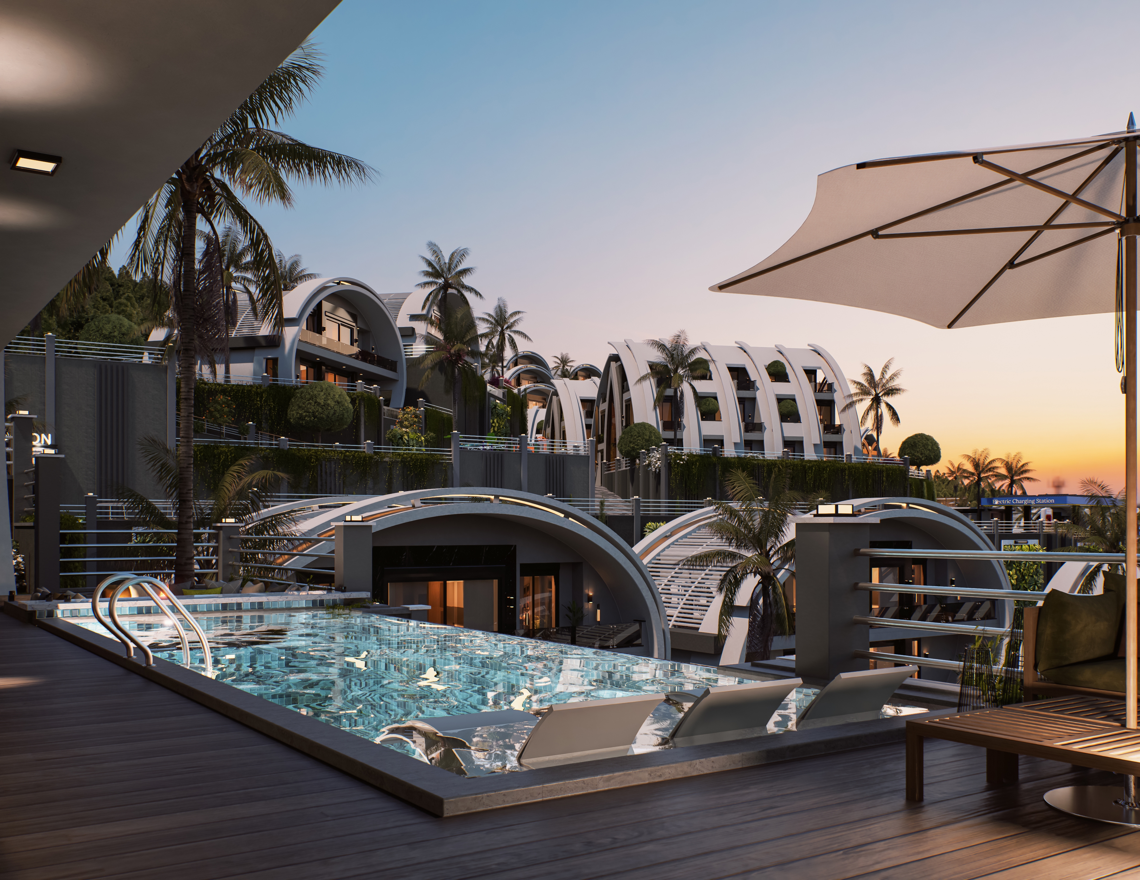 Luksus 3+1 Villa med Hav- og Bjergudsigt, Alanya - Kargicak