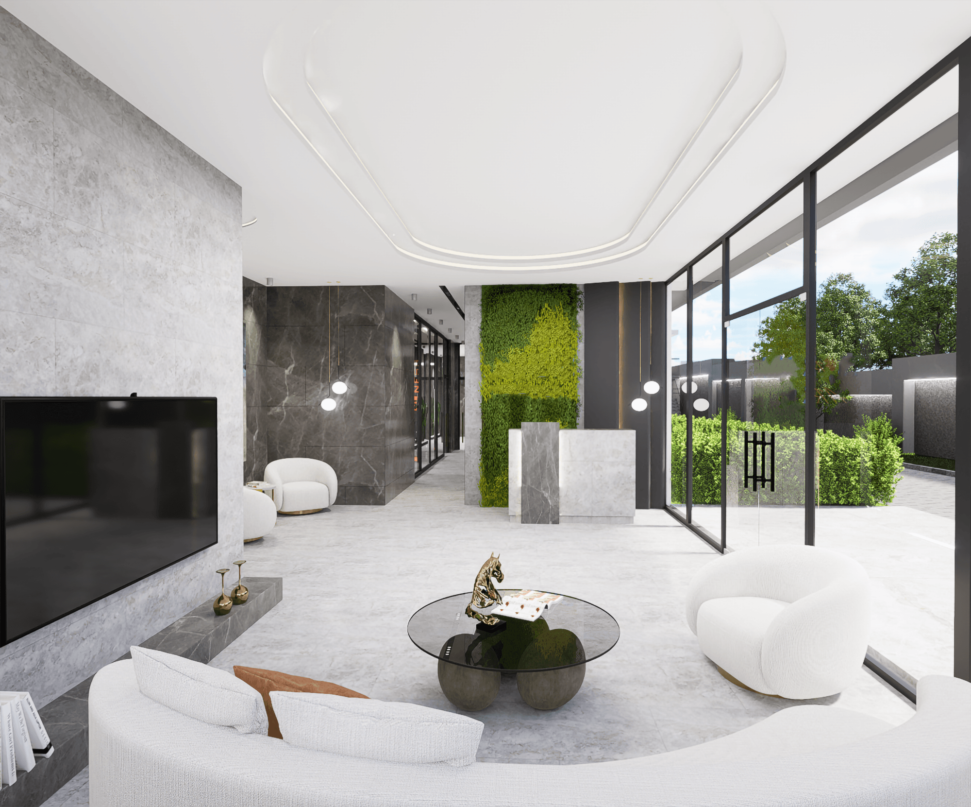 Luxuriöses 1+1 Apartment mit Meerblick und Bergblick, Alanya - Mahmutlar