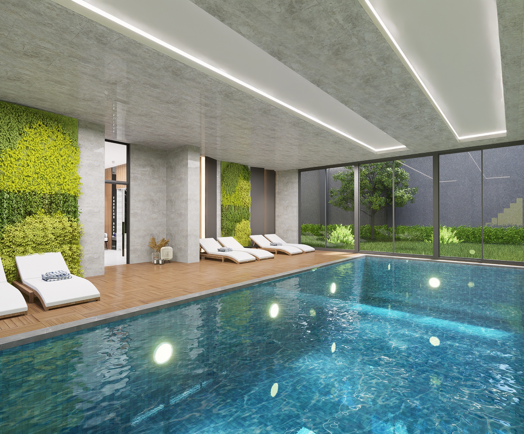 Luxuriöses 1+1 Apartment mit Meerblick und Bergblick, Alanya - Mahmutlar