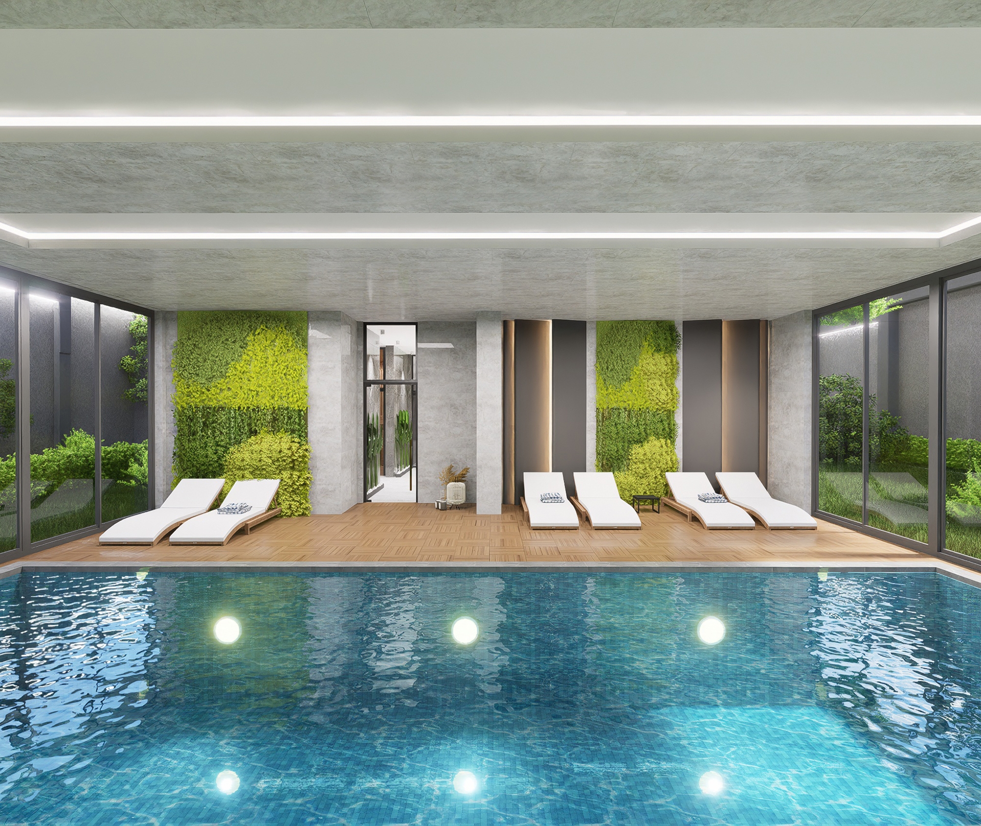 Luxuriöses 1+1 Apartment mit Meerblick und Bergblick, Alanya - Mahmutlar