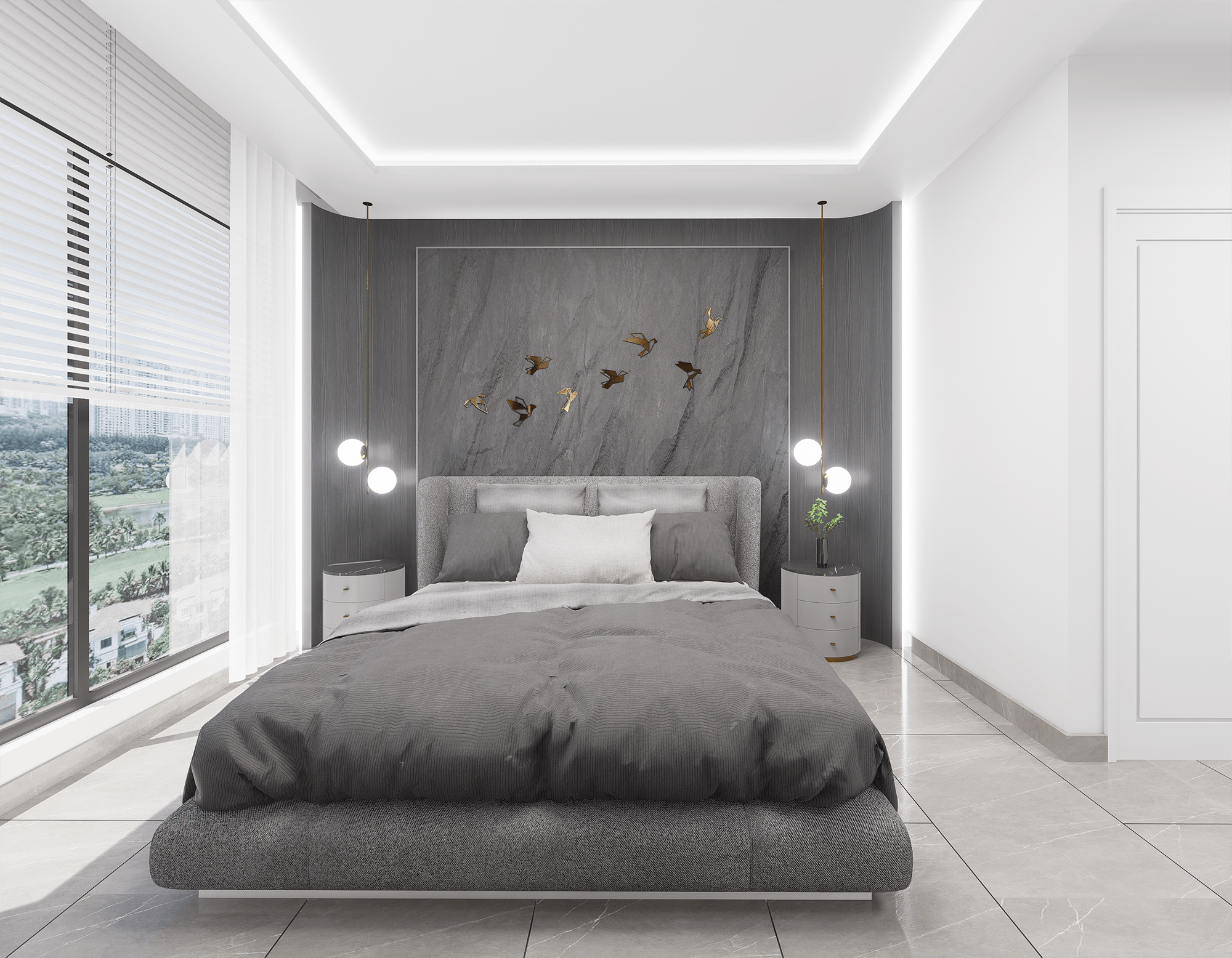 Luxuriöses 1+1 Apartment mit Meerblick und Bergblick, Alanya - Mahmutlar