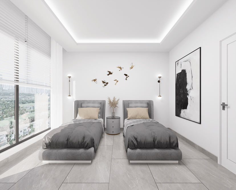 Luxuriöses 1+1 Apartment mit Meerblick und Bergblick, Alanya - Mahmutlar