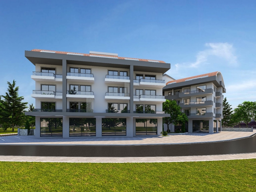Luxuriöses 1+1 Apartment mit Bergblick in Alanya - Oba