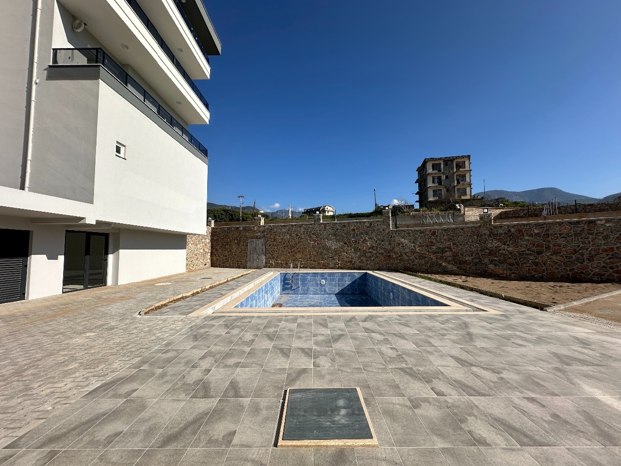 Luxuriöses 1+1 Apartment mit Bergblick in Alanya - Oba