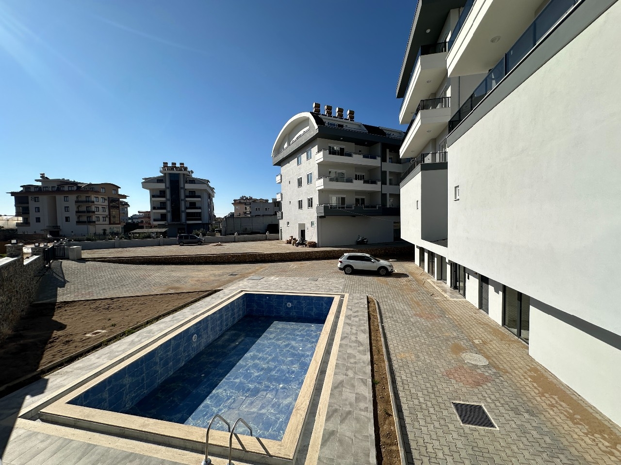 Luxuriöses 1+1 Apartment mit Bergblick in Alanya - Oba